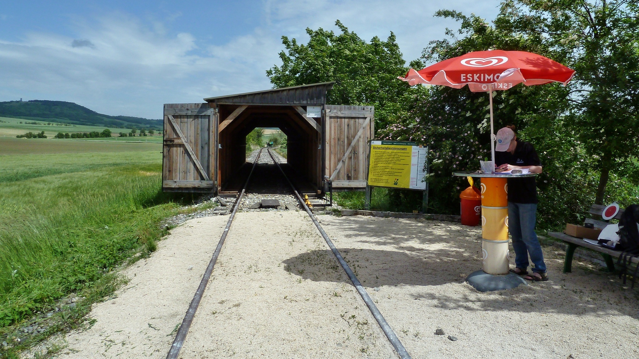 Železniční trať z Ernstbrunnu do Asparnu an der Zaya, foto Hana Slabáková